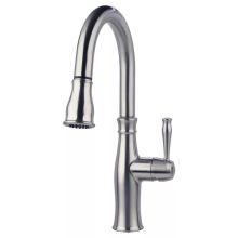 Santi Pull-Down Kitchen Faucet with Magnetic Multi-Flow Spray Head - Includes Optional Deck Plate