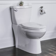 Bella Two-Piece High Efficiency Toilet with Elongated Chair Height Skirted Bowl - Includes Soft Close Seat and Wax Ring Kit