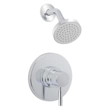 Mia Shower Trim Package with Single Function Shower Head - Includes Rough-In
