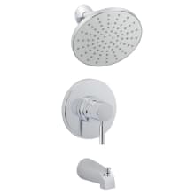 Mia Tub and Shower Trim Package with Single Function Rain Shower Head - Eco Friendly