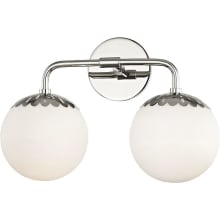 Paige 2 Light 15" Wide Bathroom Vanity Light