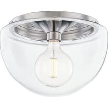 Grace Single Light 14" Wide Flush Mount Bowl Ceiling Fixture