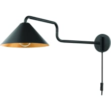 Brianna 9" Tall Plug-In Wall Sconce