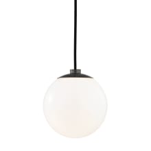 Stella Single Light 7" Wide Mini Pendant with Opal Glossy Shade