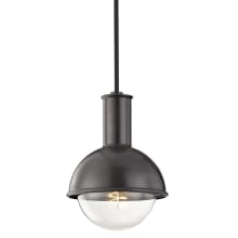 Riley Single Light 6-1/4" Wide Mini Pendant with Metal Shade