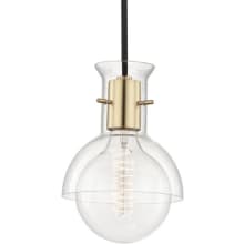 Riley Single Light 6-1/4" Wide Mini Pendant with Clear Shade