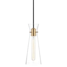 Anya Single Light 5-1/2" Wide Mini Pendant with Clear Shade