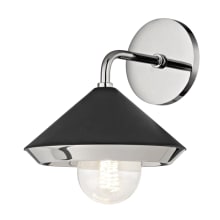 Marnie Single Light 10" High Wall Sconce with Two-Tone Metal Shade