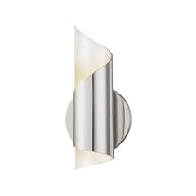 Evie Single Light 10" High LED Wall Sconce with Wrapped Metal Shade - ADA Compliant