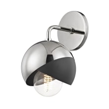 Emma Single Light 8-3/4" High Wall Sconce with Two-Tone Metal Shade