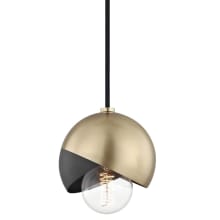 Emma Single Light 6" Wide Mini Pendant with Metal Shade