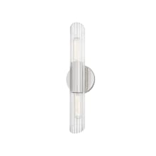 Cecily 2 Light 4-3/4" Wide Wall Sconce with Clear Shades - ADA Compliant