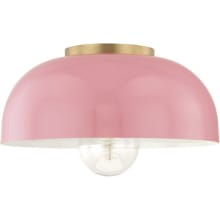 Avery Single Light 14" Wide Semi-Flush Ceiling Fixture