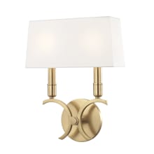 Gwen 2 Light 13-1/4" Tall Wall Sconce - ADA Compliant