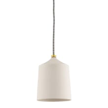 Megan 6" Wide Mini Pendant with Ceramic Shade