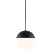 Renee 7" Wide Single Pendant with Frosted Glass Shade