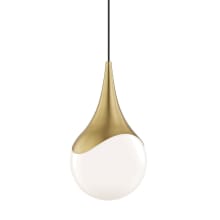 Ariana 11" Wide Single Pendant with Frosted Glass Shade