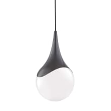Ariana 11" Wide Single Pendant with Frosted Glass Shade