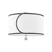 Zara 2 Light 14" Wide Semi-Flush Drum Ceiling Fixture
