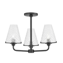 Irene 3 Light 20" Wide Semi-Flush Ceiling Fixture