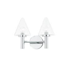 Connie 2 Light 14" Wide Bathroom Vanity Light