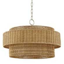 Danica 8 Light 24" Wide Wood Pendant