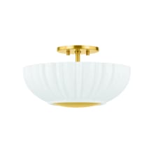 Anne 2 Light 15" Wide Semi-Flush Bowl Ceiling Fixture