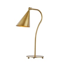 Lupe Single Light 21" Tall Gooseneck Table Lamp