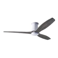 Arbor Flush 54" 3 Blade Outdoor Ceiling Fan with Custom Blade, Light Kit, and Control Options