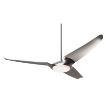 IC/Air3 56" 3 Blade Outdoor Ceiling Fan with Light Kit, Custom Blade and Control Options