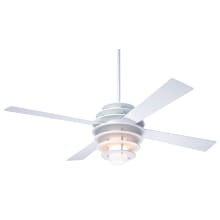 52" 4 Blade Outdoor Ceiling Fan with Custom Blade, Light Kit, and Control Options