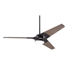 Torsion 52" or 62" 3 Blade Outdoor Ceiling Fan with Custom Blade, Light Kit, and Control Options