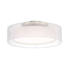 Metropolis Single Light 18" Wide Integrated LED Flush Mount Drum Ceiling Fixture