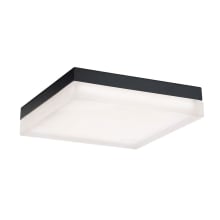 Matrix 12" Wide LED Flush Mount Square Ceiling Fixture / Wall Sconce with Opal Glass Shade