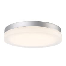 Circa 14" Wide LED Flush Mount Drum Ceiling Fixture / Wall Sconce with Opal Glass Shade