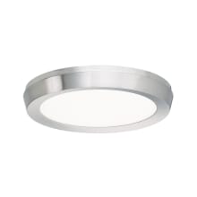 Argo 7" Wide Tri-CCT LED Flush Mount Ceiling Fixture with Smooth White Acrylic Shade
