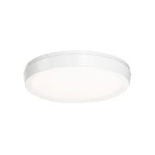 Argo 7" Wide Tri-CCT LED Flush Mount Ceiling Fixture with Smooth White Acrylic Shade