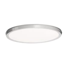 Argo 15" Wide LED Flush Mount Ceiling Fixture with Smooth White Acrylic Shade