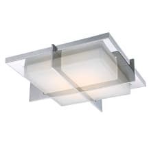 Razor 16" Wide LED Flush Mount Square Ceiling Fixture / Wall Sconce