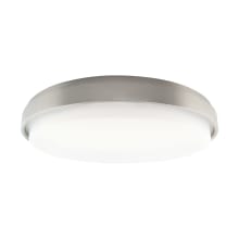 Zenith 15" Wide LED Flush Mount Ceiling Fixture with Emergency Backup Battery - 2700K