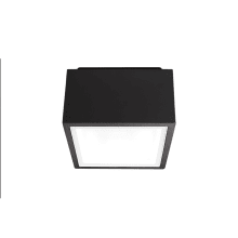Bloc 6" Wide LED Outdoor Flush Mount Square Ceiling Fixture / Wall Sconce