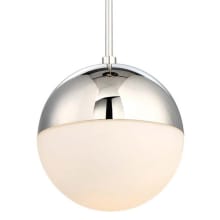 Punk 10" Wide LED Mini Pendant with Etched Glass Shade