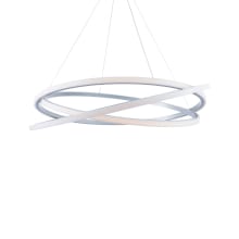 Veloce 3 Light 48" Wide LED Suspended Ring Chandelier