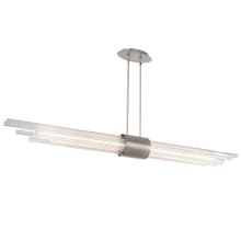 Luzerne 5" Wide Switchable Color Temperature LED Crystal Linear Pendant - Set to 3000K