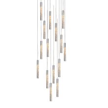 Magic 15 Light 23" Wide LED Multi Light Pendant with Piastra Crystal Shades