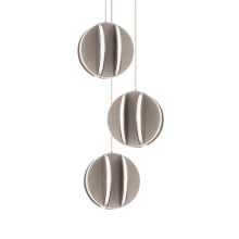 Carillion 12" Wide LED Suspension Multi Light Pendant