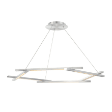 Metric 6 Light 48" Wide Integrated LED Chandelier