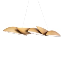 Sydney 5 Light 56" Wide LED Abstract Linear Pendant