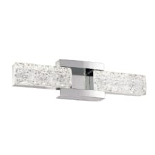 Sofia 19" Wide ADA Compliant LED Vanity Light with Crystal Shades