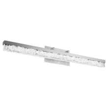 Minx 39" Wide LED Bath Bar with Reclaimed K5 Crystal Shade